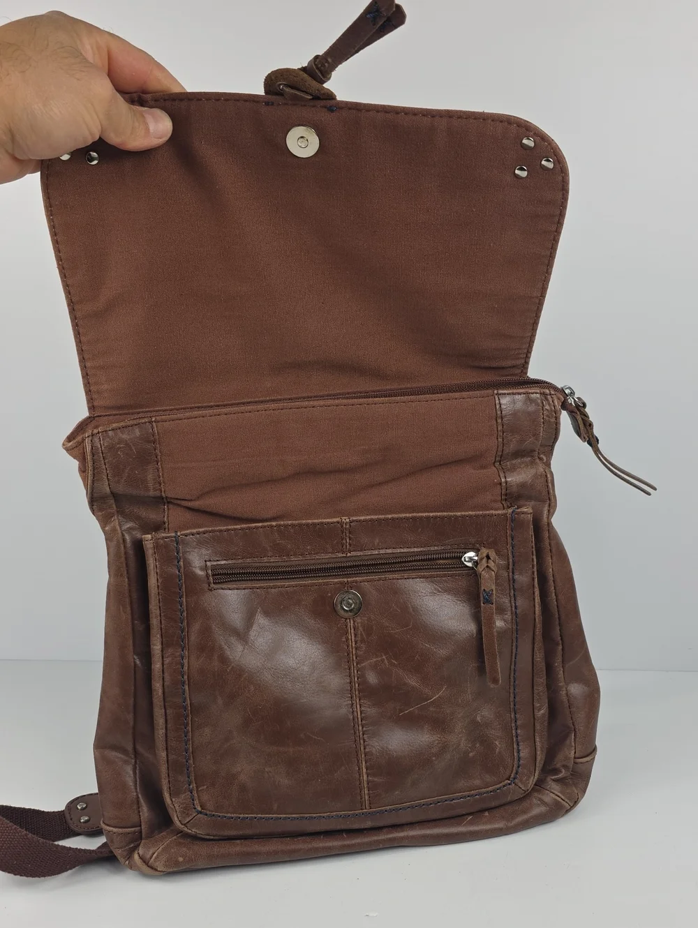 The Sak Ventura Covertible Brown Leather Women's Backpack